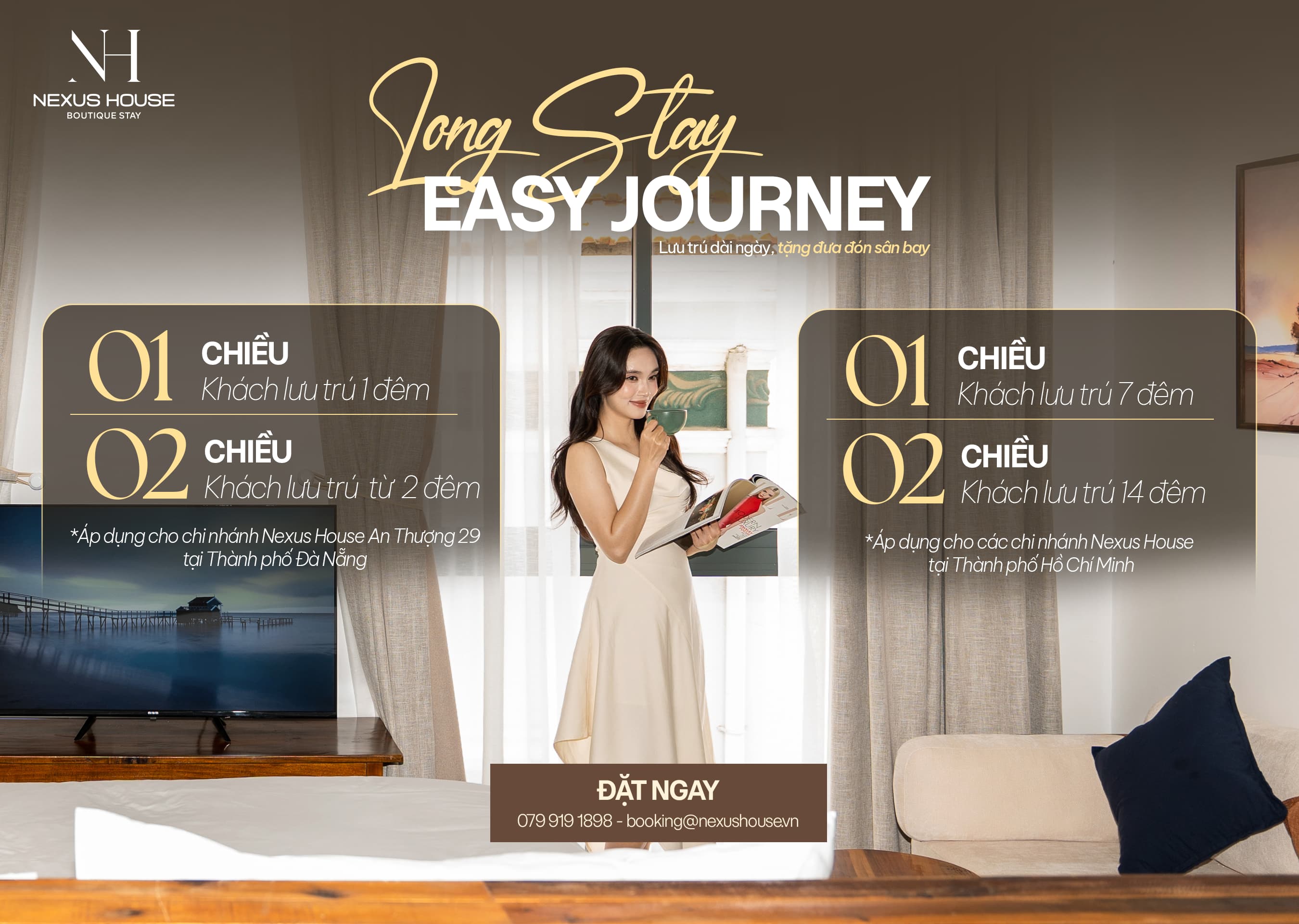 LONG STAY, EASY JOURNEY - Tặng đưa đón sân bay tại Nexus House