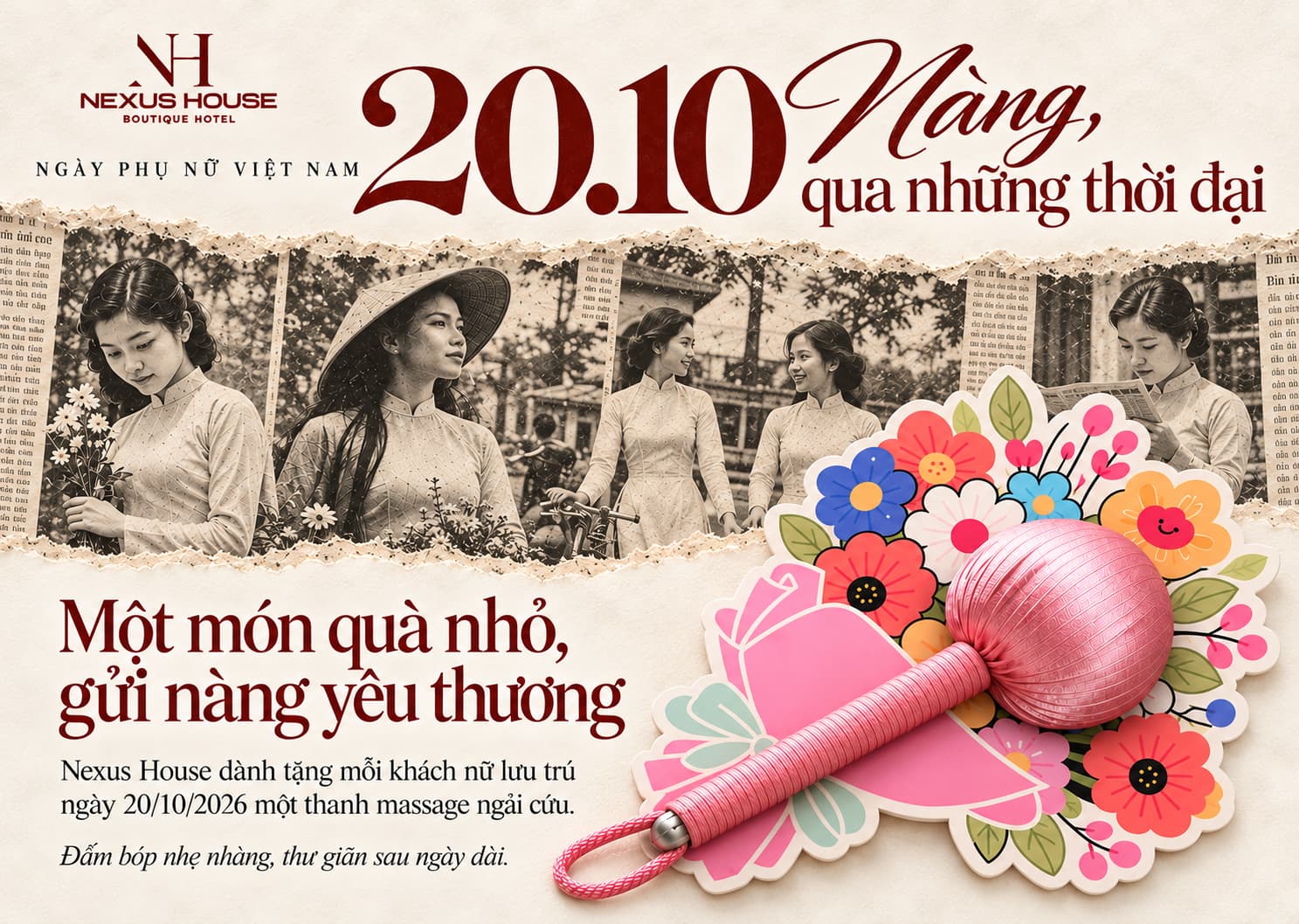 Ưu đãi 20/10 tại Nexus House: Một món quà nhỏ, gửi nàng yêu thương